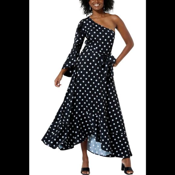 C Wonder by Christian Siriano One-Shoulder Dress Black - Regular - Picture 1 of 1